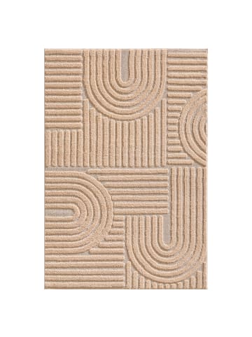 KADIMA DESIGN Teppich 3D Waschbar Skandinavischer Boho RIGI Strapazierfähig in Rosa