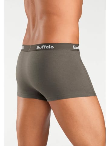 Buffalo Boxershorts in olivgrün, grau-meliert, schwarz