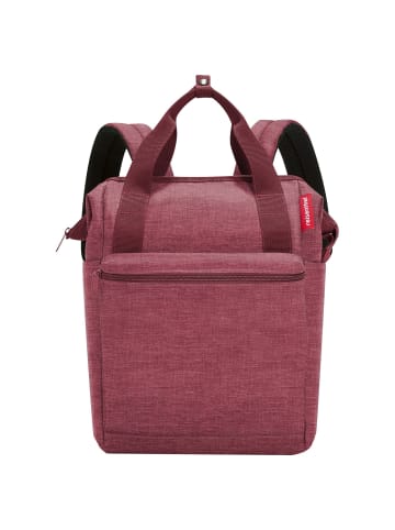 Reisenthel travelling allrounder R - Rucksack 40 cm (leo vanilla) in twist maroon