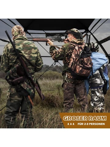 COSTWAY Jagdversteck für 2-3 Personen in Braun