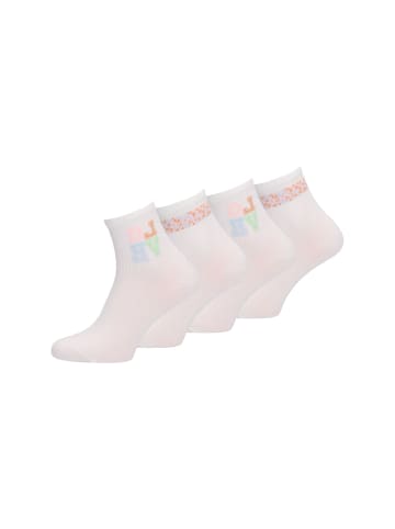 Tamaris Kurzsocken comfort leo Tennis 4er Pack white/white