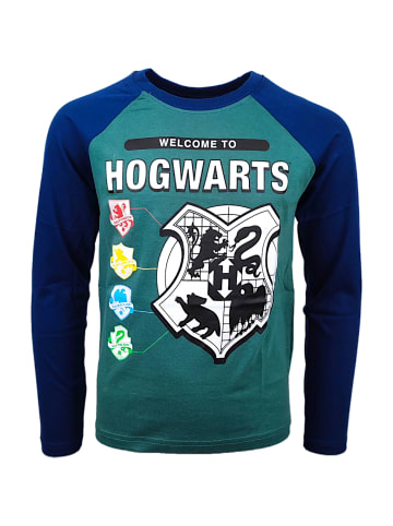 Harry Potter Langarmshirt Harry Potter Hogwarts in Grün