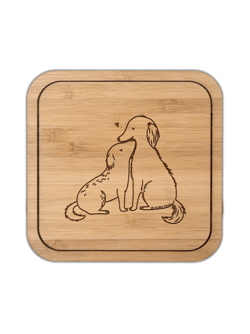 Mr. & Mrs. Panda gläseruntersetzer Hunde Liebe ohne Spruch in Transparent