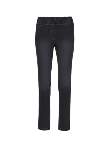 GOLDNER Schlupfjeans Louisa in schwarz