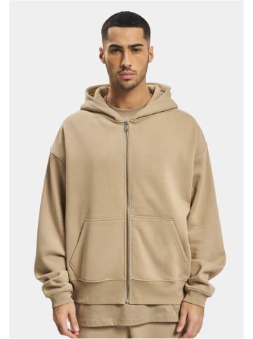 DEF DEF Zip-Kapuzenpullover in dust