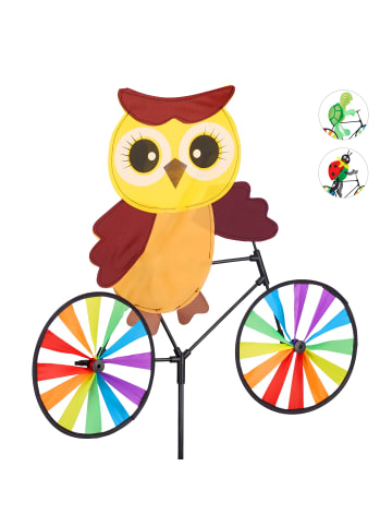 relaxdays 2x Windrad "Eule" in Bunt