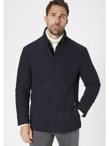 S4 JACKETS Wollmantel Reno in navy