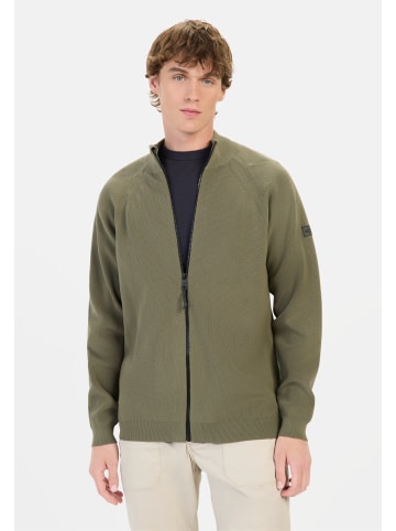 Camel Active Strickjacke aus atmungsaktivem Polyester in Dunkelgrün