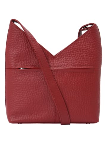 VLD VOi Leather Design Hirsch Umhängetasche Leder 22 cm granat