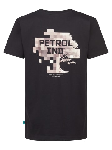 Petrol Industries Rückenprint T-Shirt Acadia in Schwarz