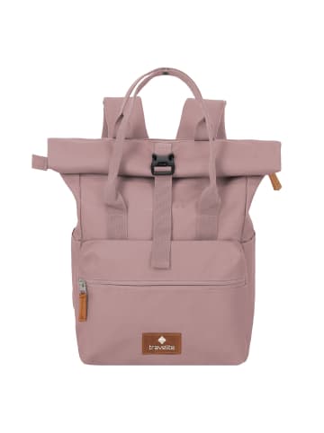 travelite Basics Daypack 37 cm Laptopfach in smoky rose