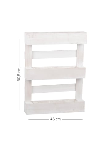 UNUS Paletten Pflanzkasten in Weiß