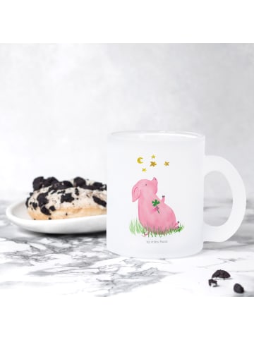 Mr. & Mrs. Panda Teebecher Schwein Glück ohne Spruch in Transparent