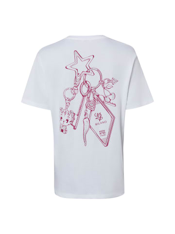 Liu Jo T-Shirt in weiß aubergine - 0001