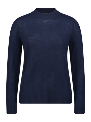 Betty Barclay Kaschmir-Pullover mit Stehkragen in dunkelblau