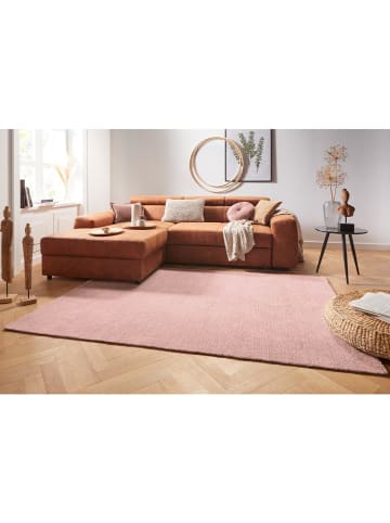 Mint Rugs Kurzflor Teppich Supersoft Altrosa