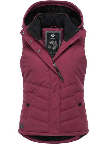 ragwear Steppweste Hesty in Wine25