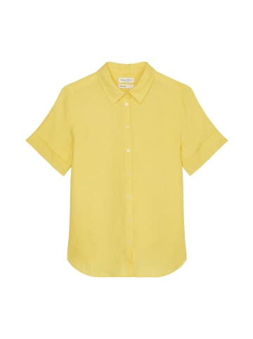 Marc O'Polo Kurzarm-Leinenbluse regular in corn yellow