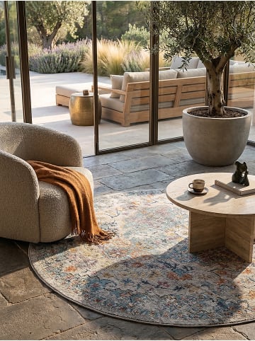 KADIMA DESIGN Teppich Outdoor Orientalisch pflegeleicht Balkon Terrasse Outdoor in Mehrfarbig