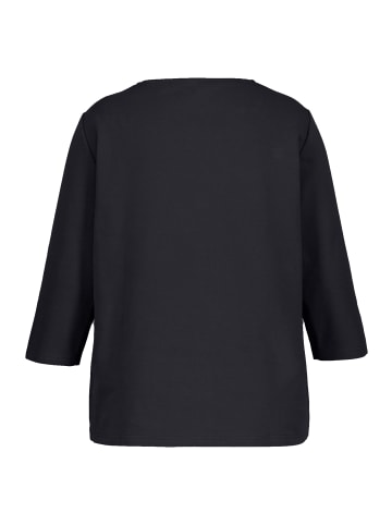 Ulla Popken Sweatshirt in schwarz