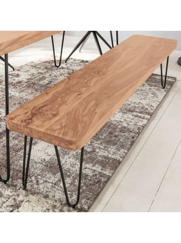 KADIMA DESIGN Esszimmer Sitzbank BAGLI Massiv-Holz 160 x 45 x 40 cm in Akazie