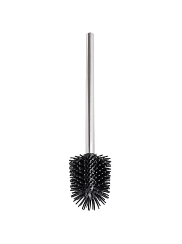Wenko Selbstreinigende Silikon-WC-Bürste in Schwarz, (B) 7,5 x (H) 35 x (L) 7,5 cm
