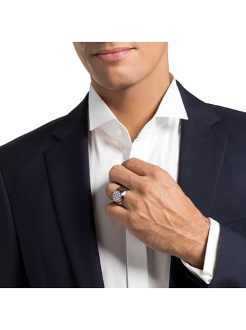 JOOP! Ring Edelstahl, IP Grau in Silber