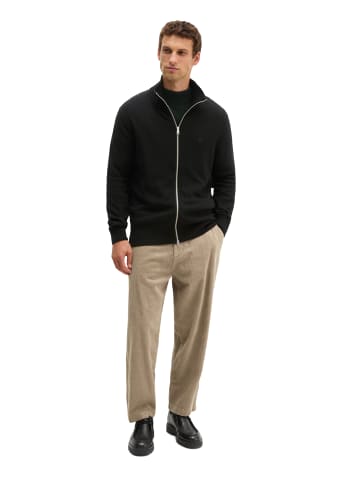 Marc O'Polo Stehkragen-Strickjacke regular in Schwarz