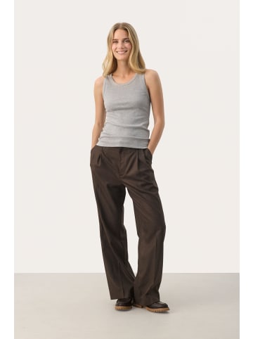 PART TWO Jerseytop GreciasPW Tight fit in Light Grey Melange