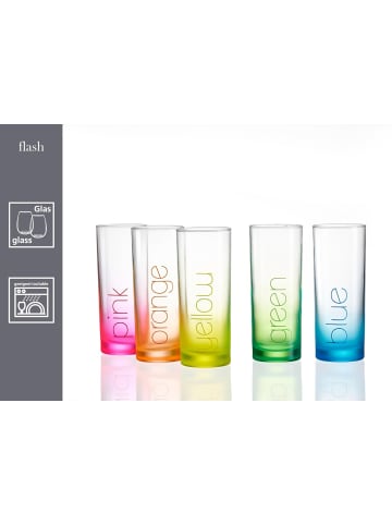 Ritzenhoff & Breker 6er Set Trinkgläser Favo 360 ml in Pink