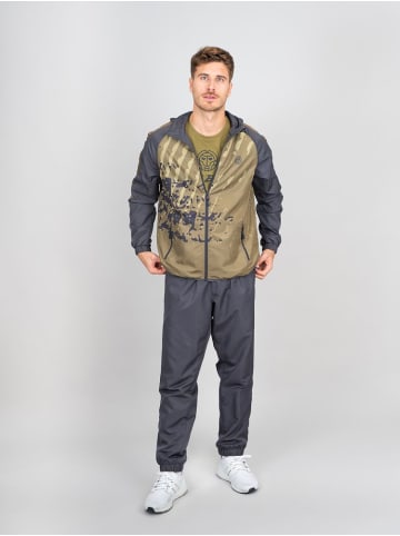 BIDI BADU Pure Wild Tracksuit - olive, dark grey in oliv/dunkelgrau