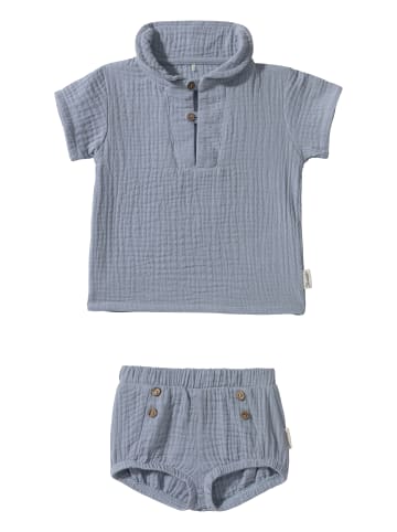 Sterntaler Set Shirt mit Hose Maritim in blaugrau