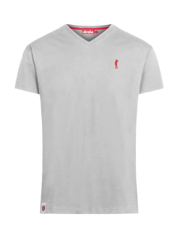 Derbe T-shirt Basic Kippes in grau