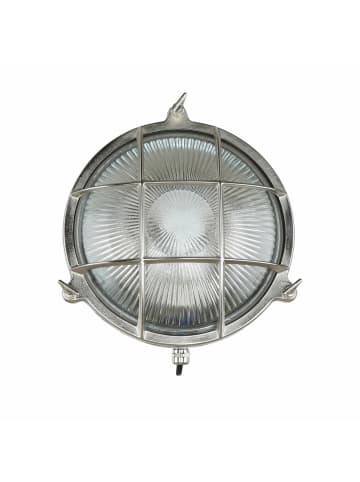 Licht-Erlebnisse Außen Wandlampe (B)24 x (H)24 cm in Nickel matt