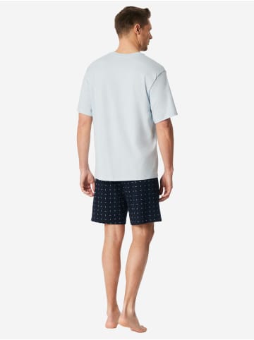 Schiesser Schlafanzug Comfort Essentials in hellblau