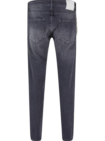 2Y Premium Tapered Jeans in anthracite