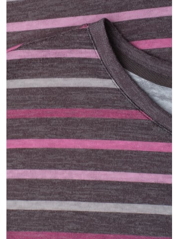 Street One Dropped Shoulder Shirt mit Streifen in Braun