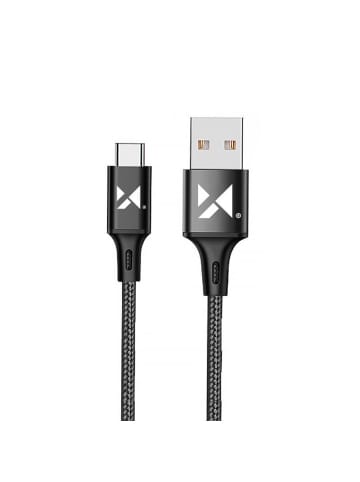 Wozinsky Wozinsky Ladekabel Schnellladekabel USB - USB Typ C 2,4A 1m Schwarz in Schwarz