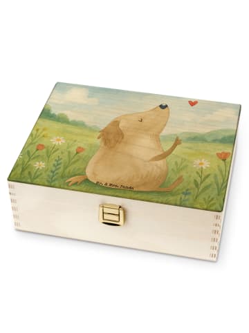 Mr. & Mrs. Panda Teebox Hund Liebe Design ohne Spruch in Weiß