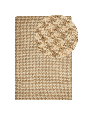 Beliani Kurzflor ARAPTEPE in Beige - (W) 200 x (L) 300 cm