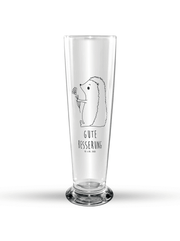 Mr. & Mrs. Panda Biertulpe Igel Blumen mit Spruch in Transparent