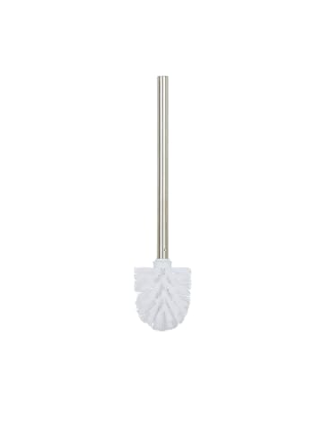 relaxdays 2x Toilettenbürste in Silber/ Weiß - (H)35 x Ø 8 cm