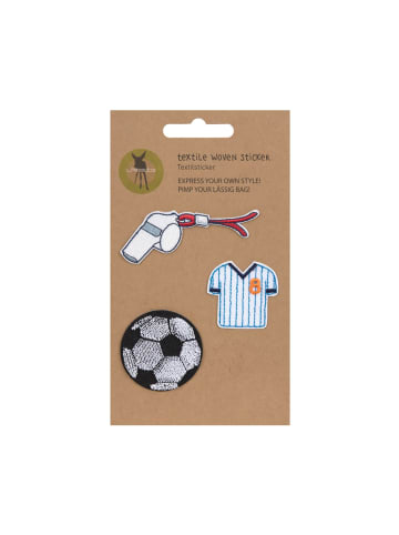 Lässig Lässig Textil-Sticker (3 Stk) - Schul Set Unique, Stick on Football
