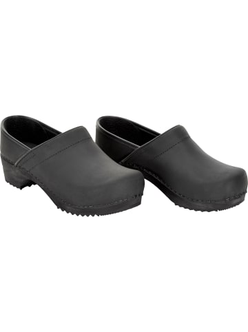 Sanita Comfortwear Clog "Wood-Julie Closed" in Schwarz