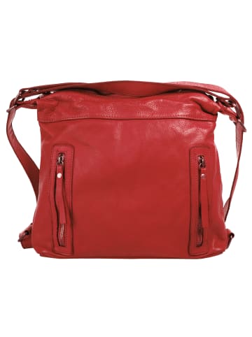 Samantha Look Shopper echt Leder in rot