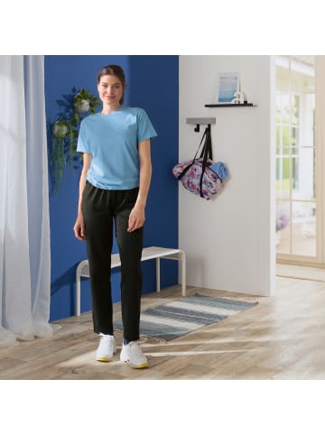 Erwin Müller Sweat Freizeithose, lang 2er-Pack in schwarz