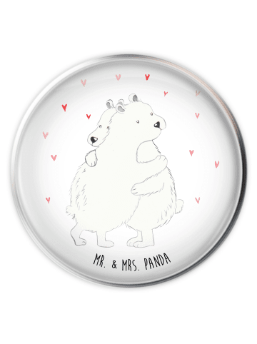 Mr. & Mrs. Panda Abfluss-Stopfen Eisbär Umarmen ohne Spruch in Weiß