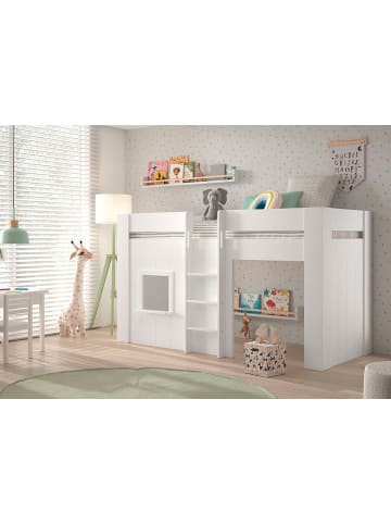 58 aufm Kessel SPIELBETT Karrie 206x120x105 aus MDF in Weiß