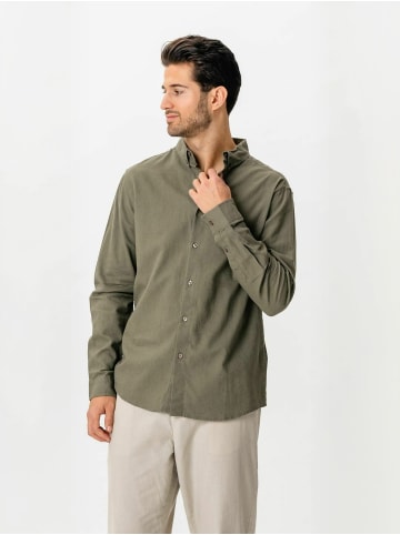 TeeShoppen Hemd Linen Blend in Army