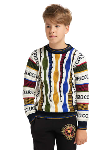 Carlo Colucci Strickpullover Casale in Weiß